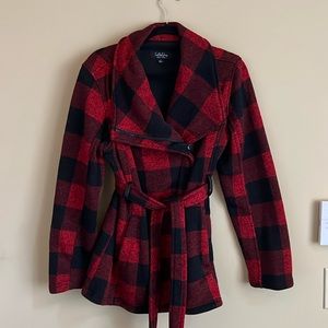 Ted and black plaid jacket